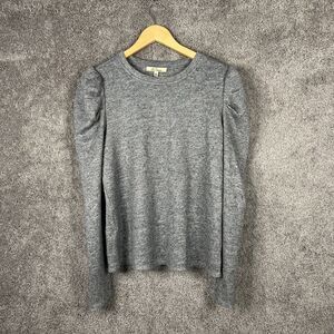 Le Serein Sweater Womens Large Gray Metallic Long Sleeve Scoop Neck Stitch Fix
